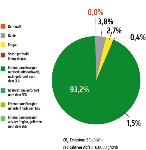 Strommix Gesamtunternehmen 2025