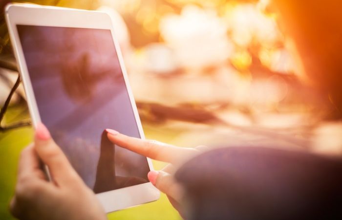 SWB-E-Mobilitäts-Check auf dem Tablet