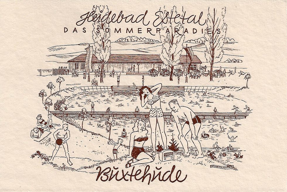 Heidebad Grafik